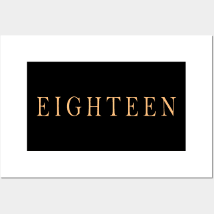 eighteen 3 Posters and Art